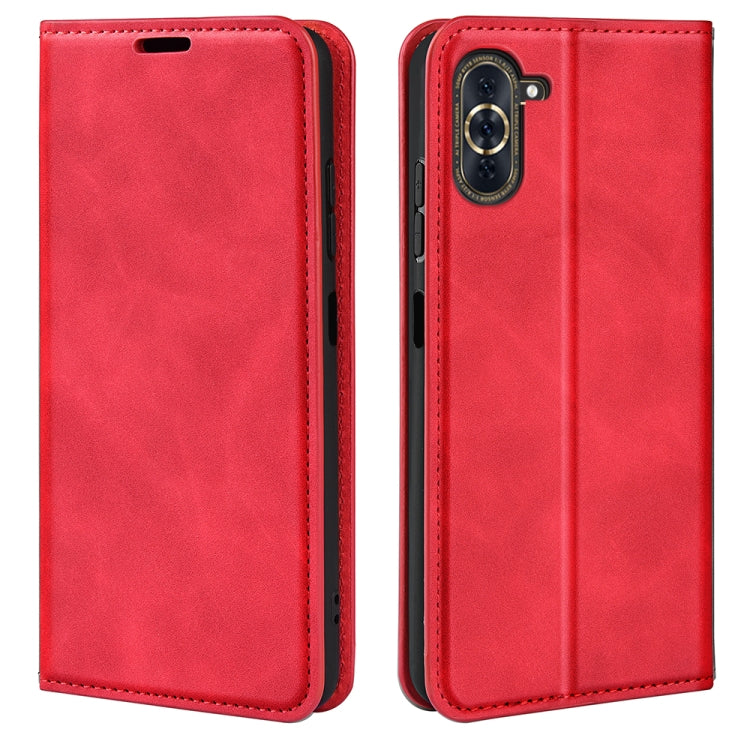 For Huawei Nova 10 Pro Retro-skin  Magnetic Suction Leather Phone Case