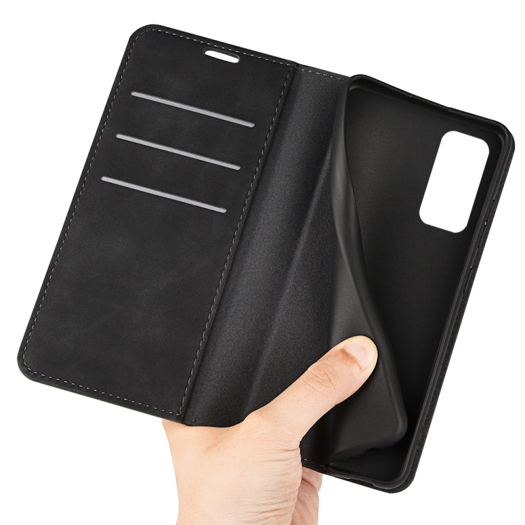For Samsung Galaxy M13 4G Retro-skin  Magnetic Suction Leather Phone Case