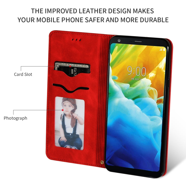 Retro Skin Feel Business Magnetic Horizontal Flip Leather Case for LG Stylo 5