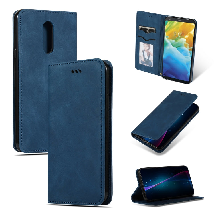 Retro Skin Feel Business Magnetic Horizontal Flip Leather Case for LG Stylo 5