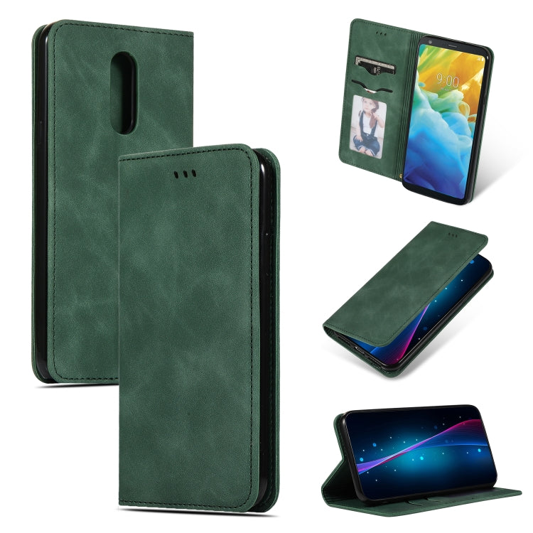 Retro Skin Feel Business Magnetic Horizontal Flip Leather Case for LG Stylo 5