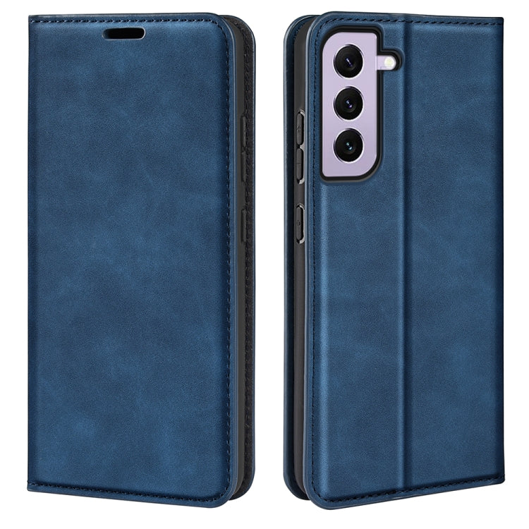 For Samsung Galaxy S23 5G Retro-skin Magnetic Suction Leather Phone Case