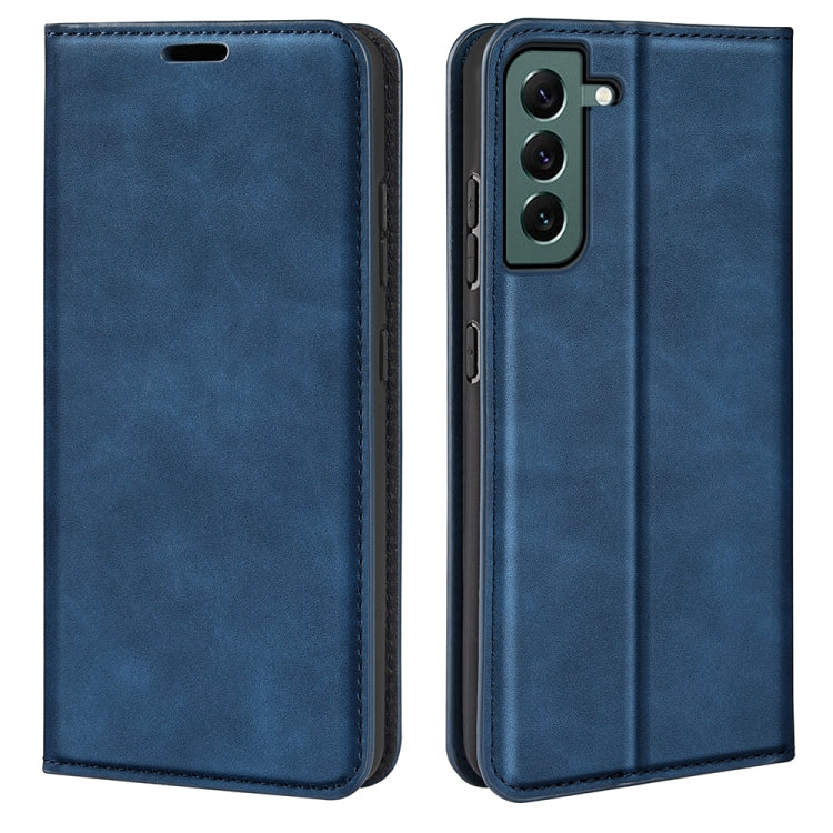 For Samsung Galaxy S23+ 5G Retro-skin Magnetic Suction Leather Phone Case