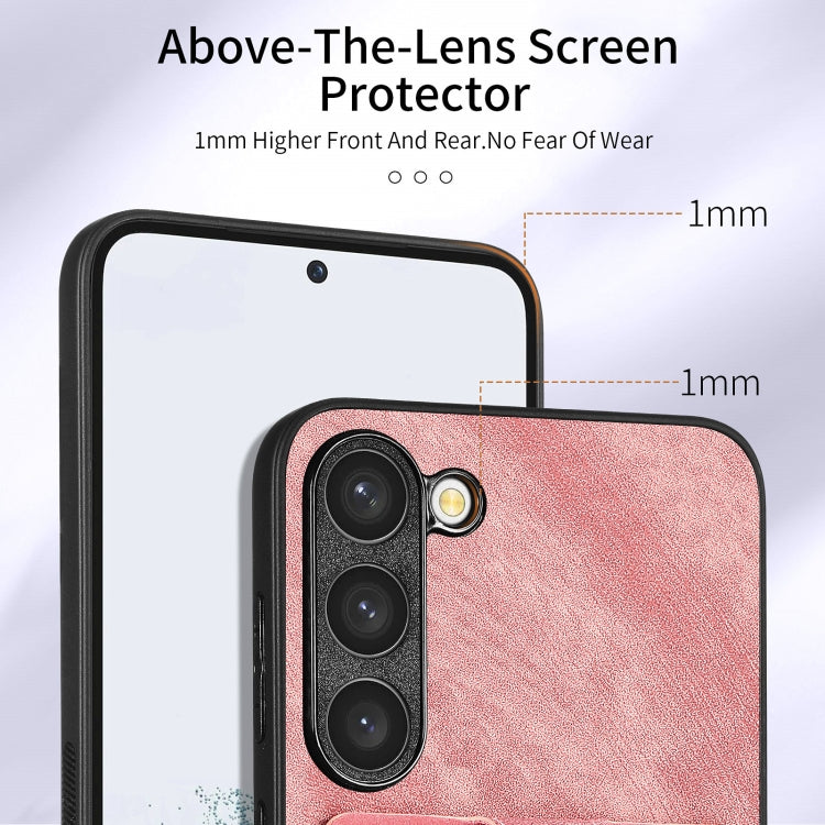 Retro Skin-feel Ring Card Wallet Phone Case, For Samsung Galaxy S22 Ultra 5G