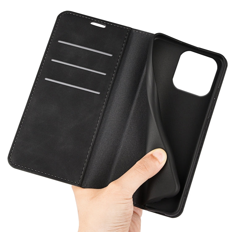 Retro-skin Magnetic Suction Leather Phone Case