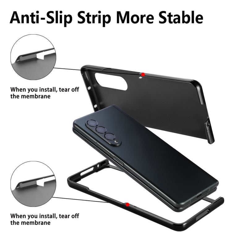 JUNSUNMAY Retro Pattern Leather Skin PC Folding Phone Case with Pen Slot