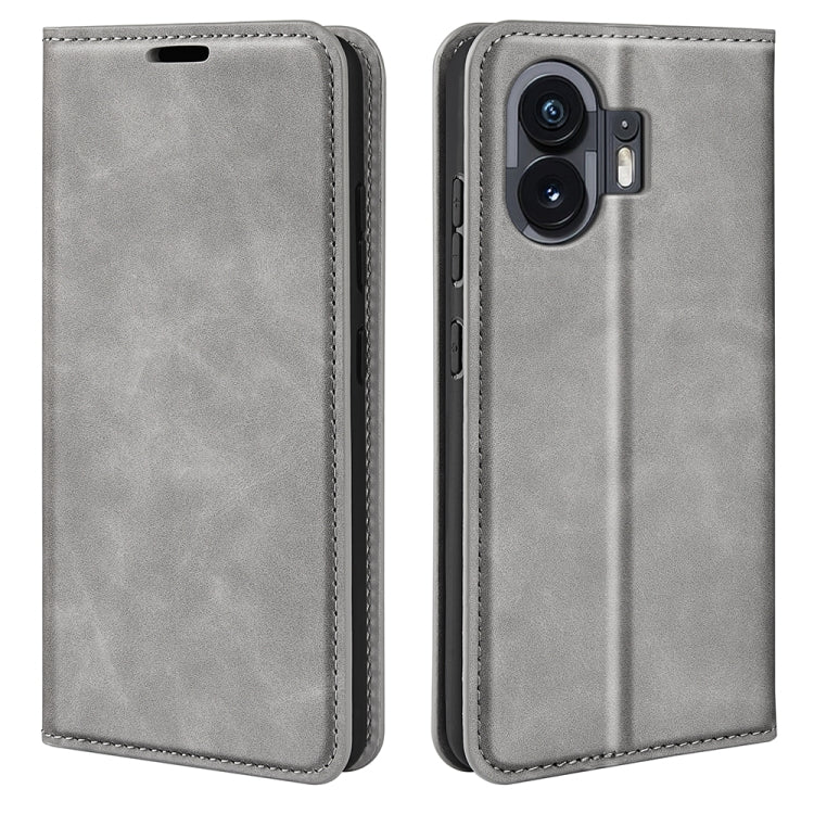 Retro-skin  Magnetic Suction Leather Phone Case