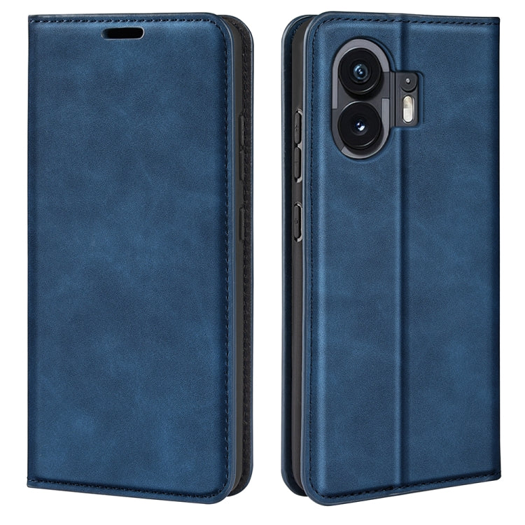 Retro-skin  Magnetic Suction Leather Phone Case