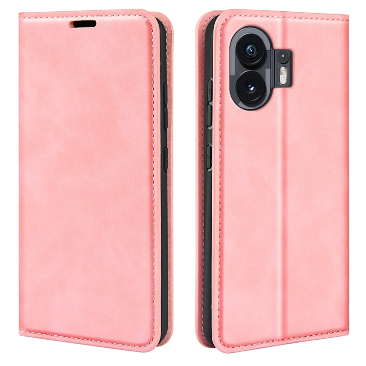 Retro-skin  Magnetic Suction Leather Phone Case