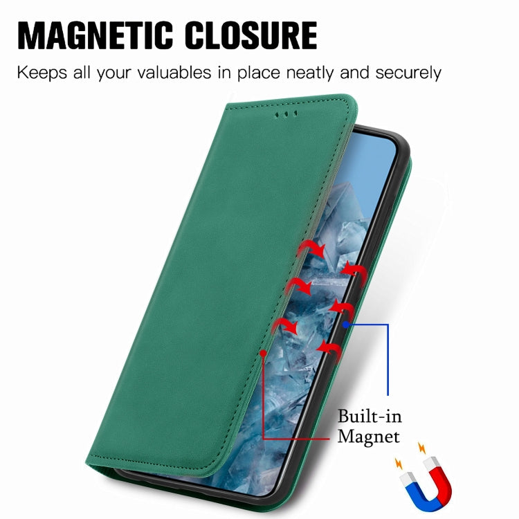 Retro Skin Feel Magnetic Flip Leather Phone Case