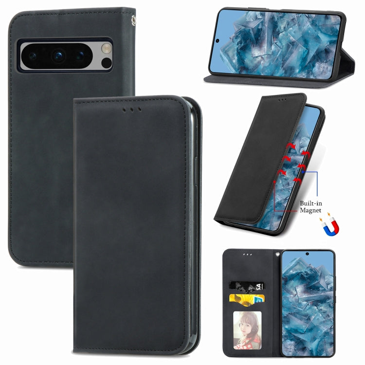Retro Skin Feel Magnetic Flip Leather Phone Case