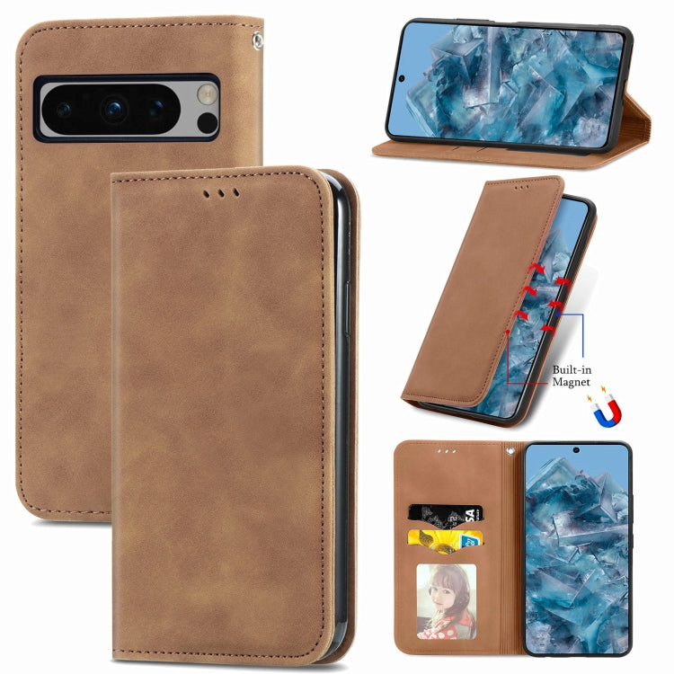Retro Skin Feel Magnetic Flip Leather Phone Case