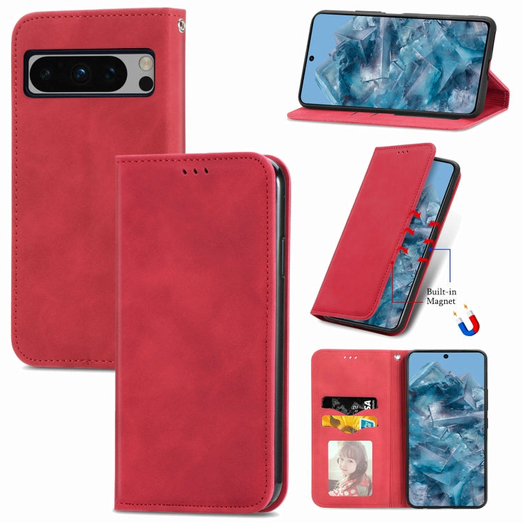 Retro Skin Feel Magnetic Flip Leather Phone Case