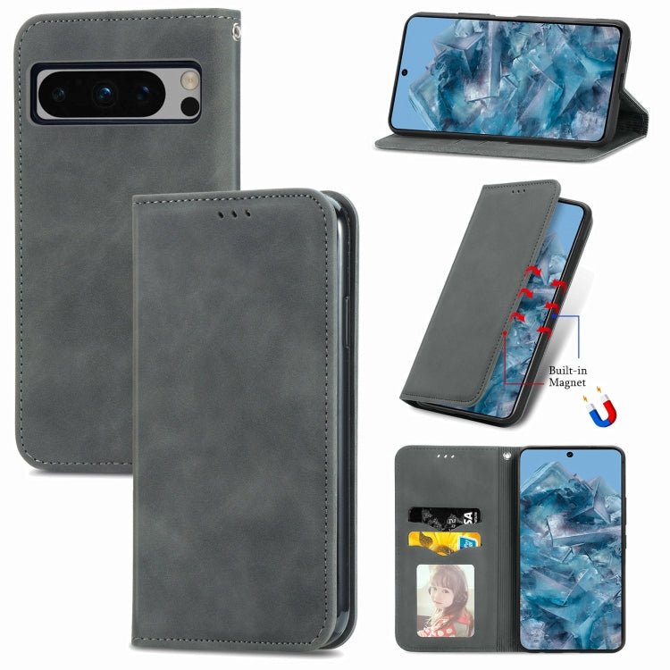 Retro Skin Feel Magnetic Flip Leather Phone Case