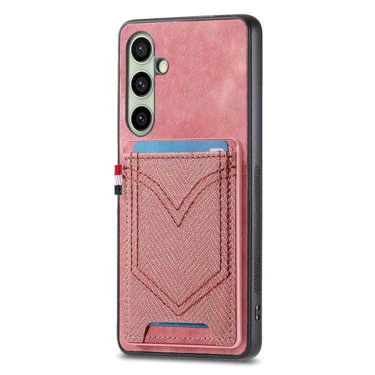 Denim Texture Leather Skin Phone Case with Card Slot, Compatible with Samsung Galaxy A56 5G