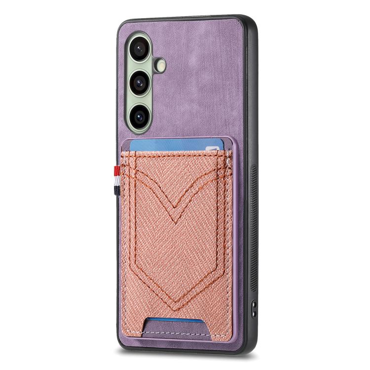 Denim Texture Leather Skin Phone Case with Card Slot, Compatible with Samsung Galaxy A56 5G