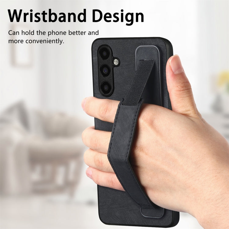Retro Wristband Holder Leather Back Phone Case, Compatible with Samsung Galaxy A54 5G