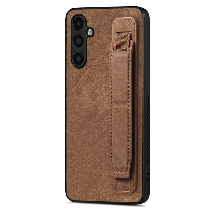 Retro Wristband Holder Leather Back Phone Case, Compatible with Samsung Galaxy A54 5G
