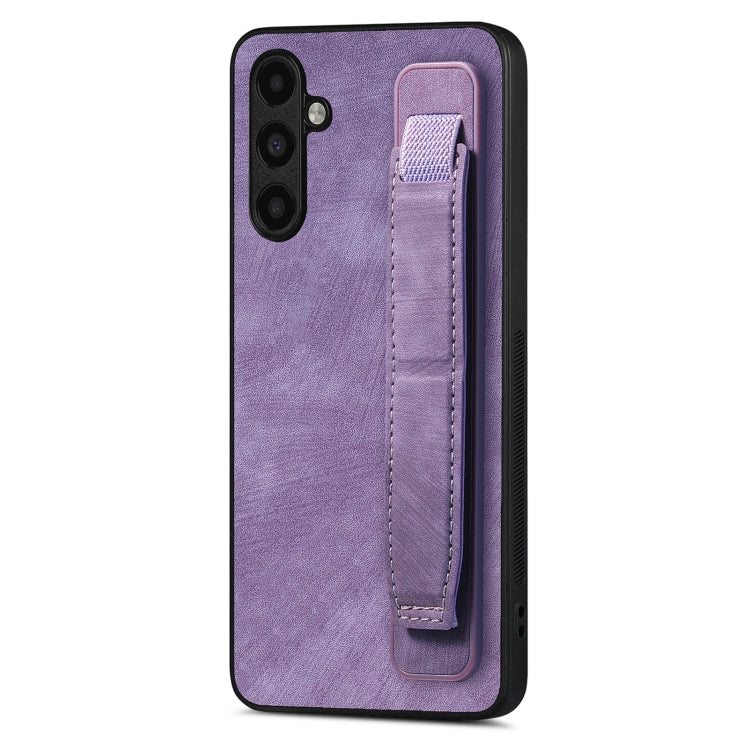 Retro Wristband Holder Leather Back Phone Case, Compatible with Samsung Galaxy A54 5G