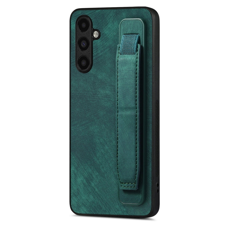 Retro Wristband Holder Leather Back Phone Case, Compatible with Samsung Galaxy A54 5G