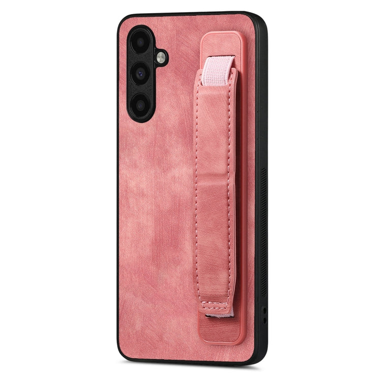 Retro Wristband Holder Leather Back Phone Case, Compatible with Samsung Galaxy A54 5G