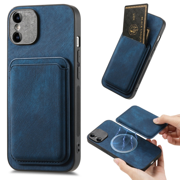 Retro Leather Card Bag Magnetic Phone Case, Compatible with iPhone X / XS