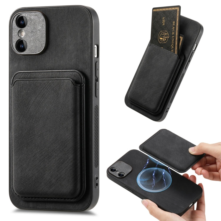 Retro Leather Card Bag Magnetic Phone Case, Compatible with iPhone X / XS