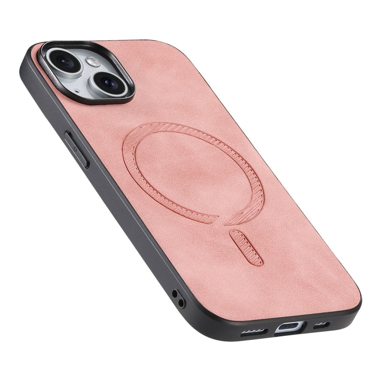Solid Color Retro Magsafe PU Back Cover Phone Case, Compatible with iPhone 12