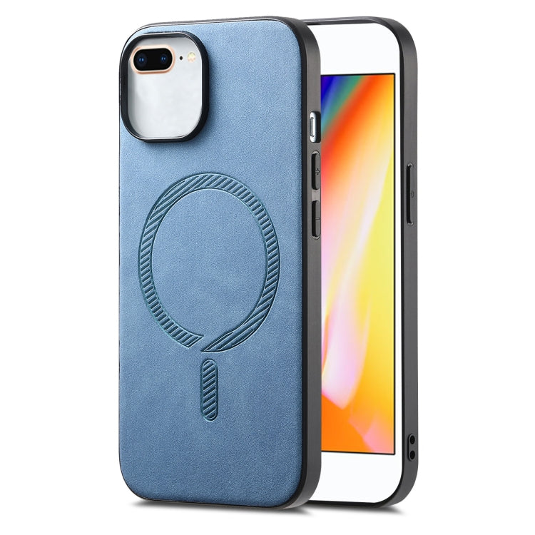Solid Color Retro Magsafe PU Back Cover Phone Case, Compatible with iPhone 7 Plus / 8 Plus