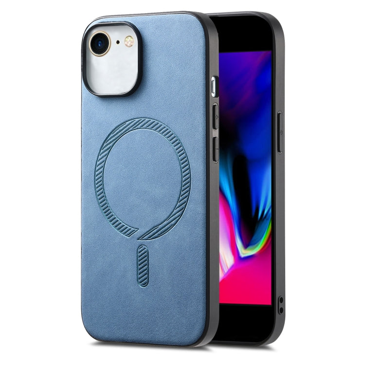Solid Color Retro Magsafe PU Back Cover Phone Case, Compatible with iPhone 7 / 8 / SE 2022