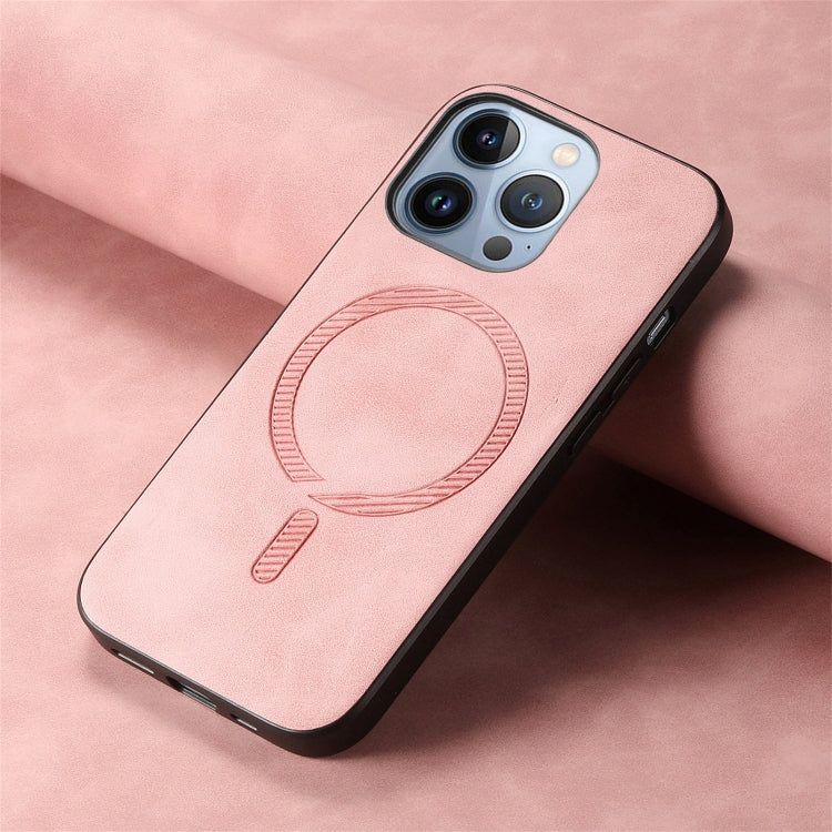 Solid Color Retro Magsafe PU Back Cover Phone Case, Compatible with iPhone 16 Pro Max