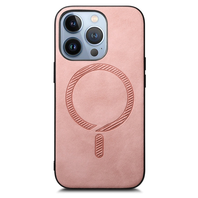 Solid Color Retro Magsafe PU Back Cover Phone Case, Compatible with iPhone 16 Pro Max