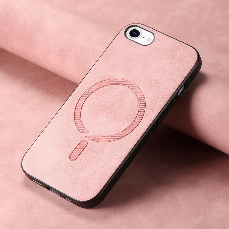 Solid Color Retro Magsafe PU Back Cover Phone Case, Compatible with iPhone 16e