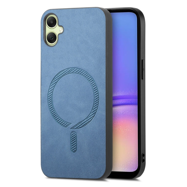Solid Color Retro Magsafe PU Back Cover Phone Case, Compatible with Samsung Galaxy A05