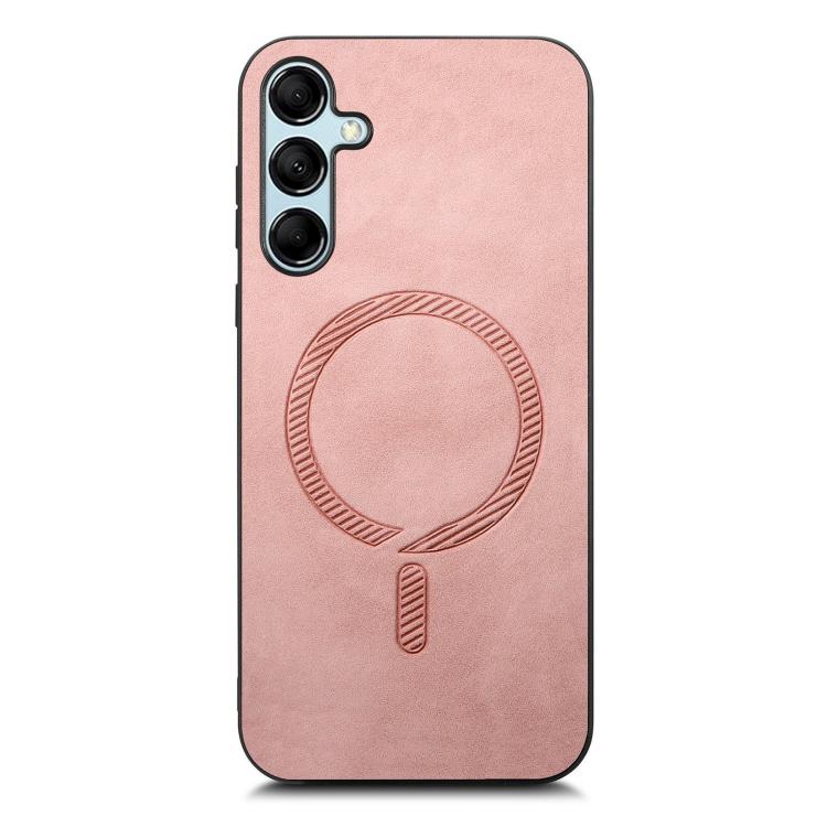 Solid Color Retro Magsafe PU Back Cover Phone Case, Compatible with Samsung Galaxy M14 5G