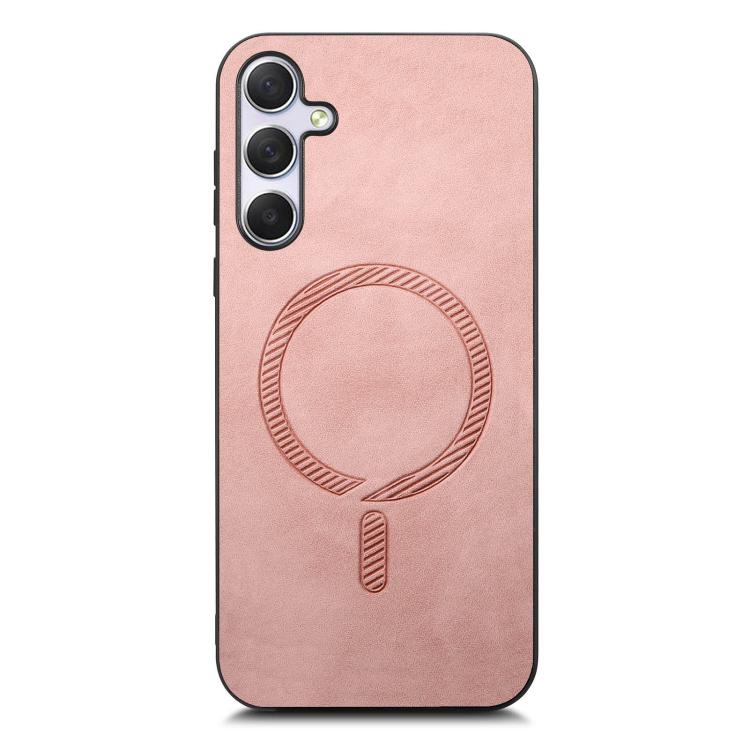 Solid Color Retro Magsafe PU Back Cover Phone Case, Compatible with Samsung Galaxy M54 / F54 5G
