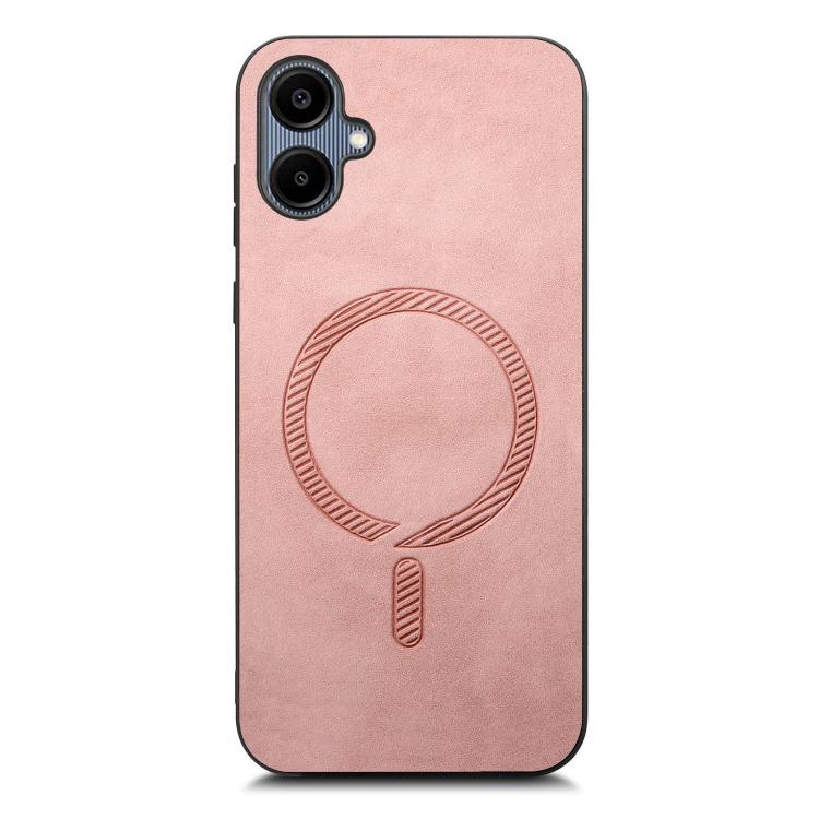 Solid Color Retro Magsafe PU Back Cover Phone Case, Compatible with Samsung Galaxy A06 4G