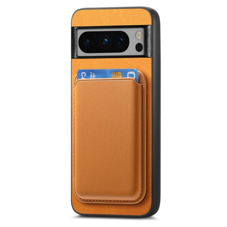 Retro Magsafe Card Bag PU Back Cover Phone Case