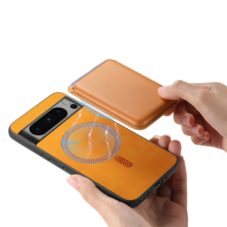 Retro Magsafe Card Bag PU Back Cover Phone Case