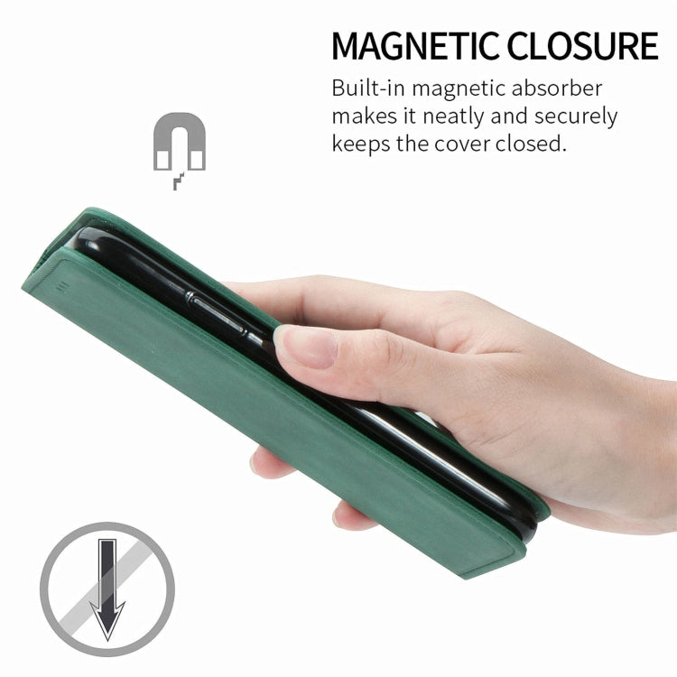 Retro Skin Feel Magnetic Leather Phone Case