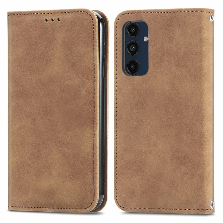 Retro Skin Feel Magnetic Leather Phone Case