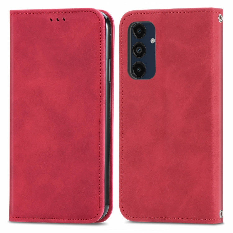 Retro Skin Feel Magnetic Leather Phone Case