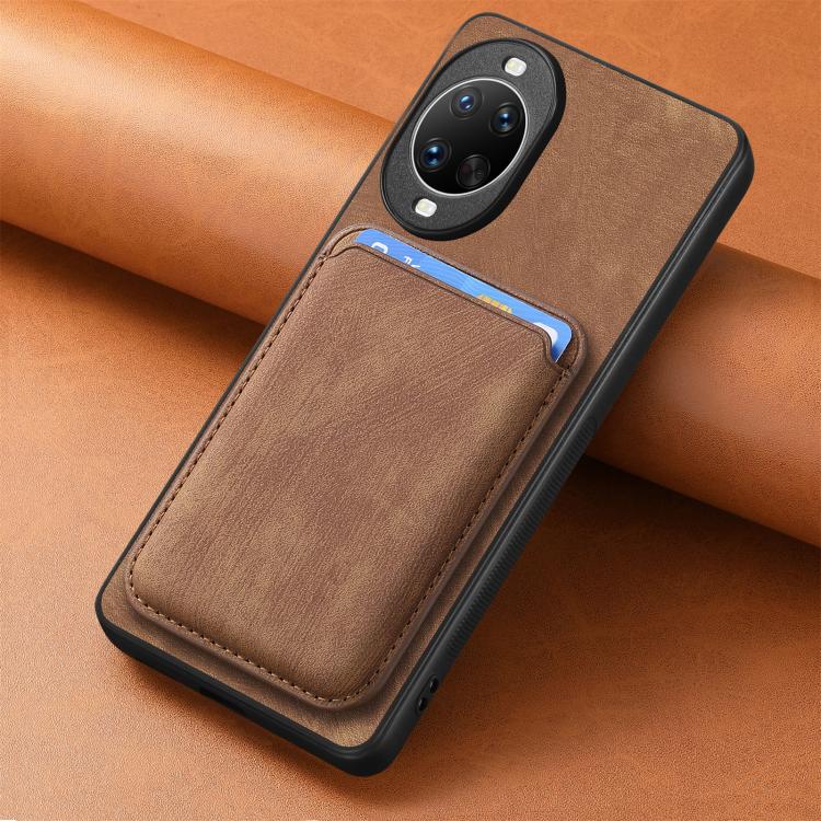 Retro Leather Card Bag Magnetic Phone Case, Compatible with Huawei nova 14