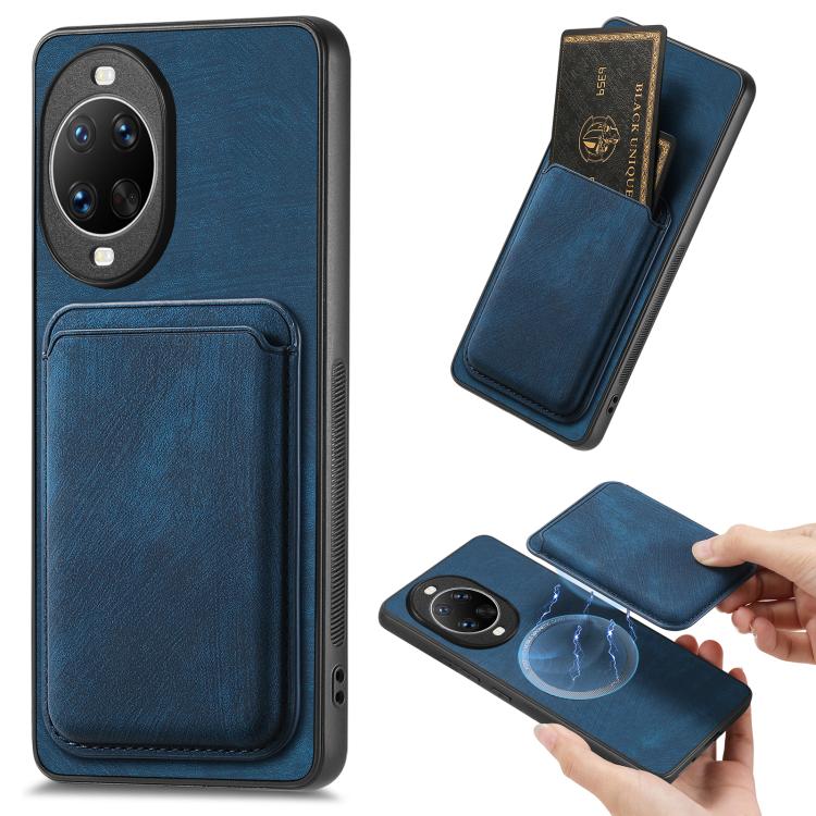 Retro Leather Card Bag Magnetic Phone Case, Compatible with Huawei nova 14