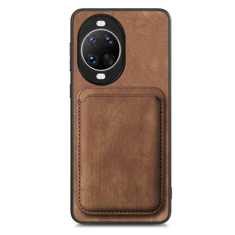 Retro Leather Card Bag Magnetic Phone Case, Compatible with Huawei nova 14 Pro