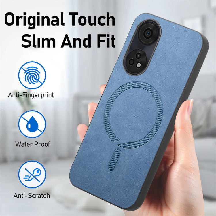 Retro Magsafe Magnetic PU Back Cover Phone Case