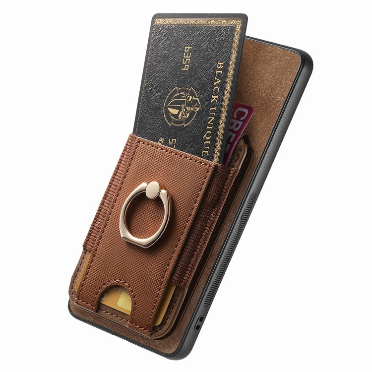 Retro Splitable Magnetic Stand Card Bag Leather Phone Case, Compatible with OPPO A7 / A12
