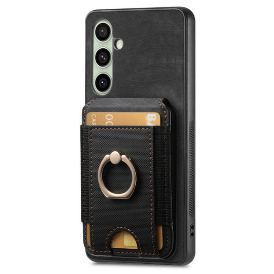 Retro Splitable Magnetic Stand Card Bag Leather Phone Case, For Samsung Galaxy A56 5G