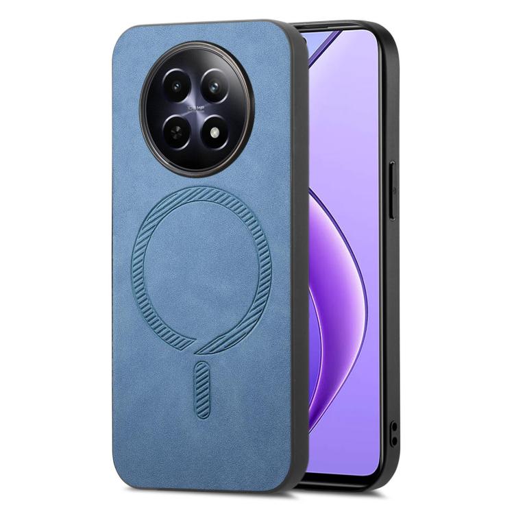 Retro MagSafe Magnetic PU Back Cover Phone Case, Compatible with Realme 12 5G