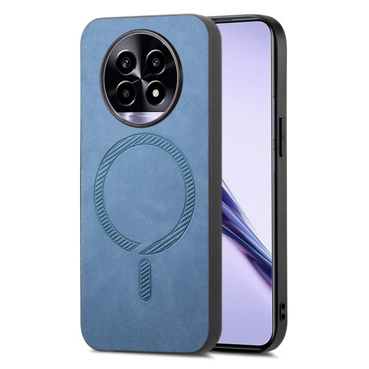 Retro MagSafe Magnetic PU Back Cover Phone Case, Compatible with Realme 13 Pro 5G